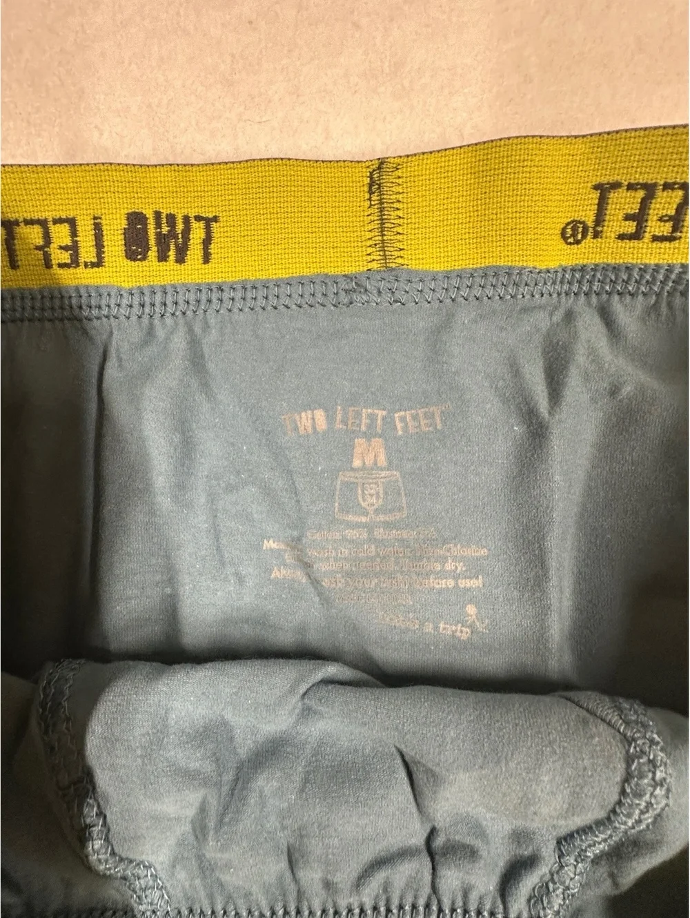 Two Left Feet Men's Trunks Great Catch Size M 32-34 Cotton Blend Boxer Briefs